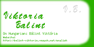 viktoria balint business card