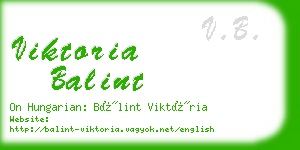 viktoria balint business card